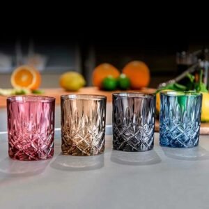 SET X 4 VASOS COLORES