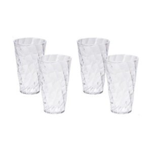 Set X 4 Vasos Altos Acrilico