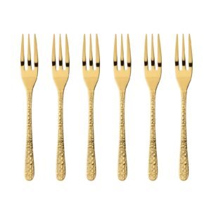 Set X 6 Tenedores Gold Party