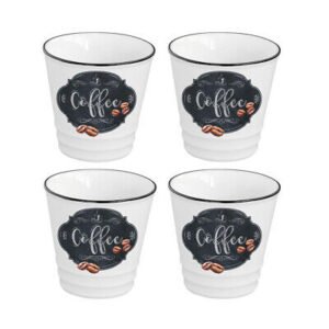 Set X 4 Vasos Para Café