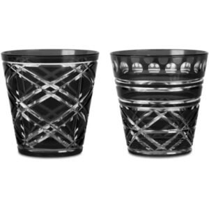Set 2 Vasos Negros Baci Milano