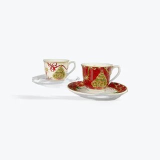Set X 2 Tazas Café Navidad