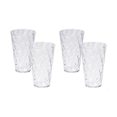 Set X 4 Vasos Altos Acrilico