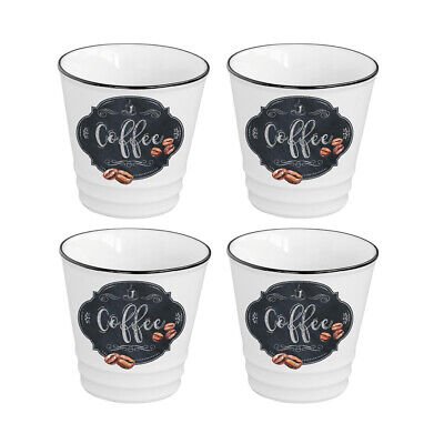 Set X 4 Vasos Para Café