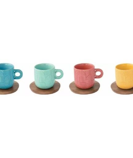 Set x 4 tazas para café