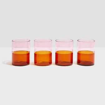 Set x 4 Vasos Bicolor